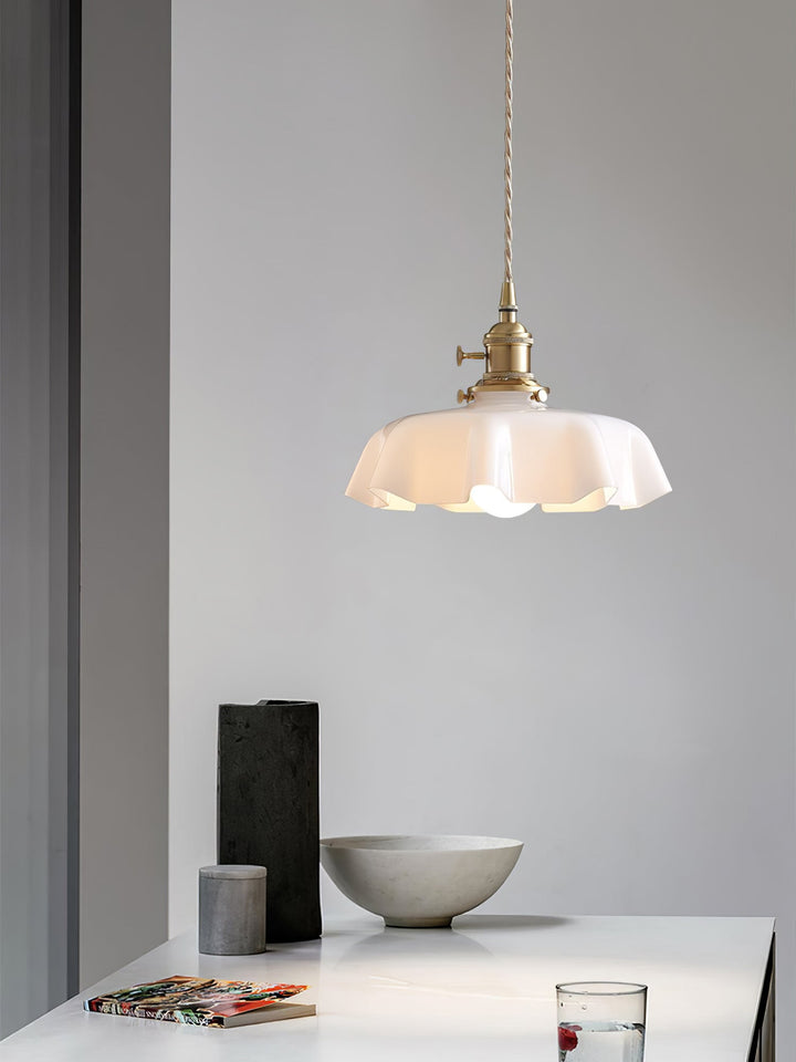 Fransk Blomma Pendellampa