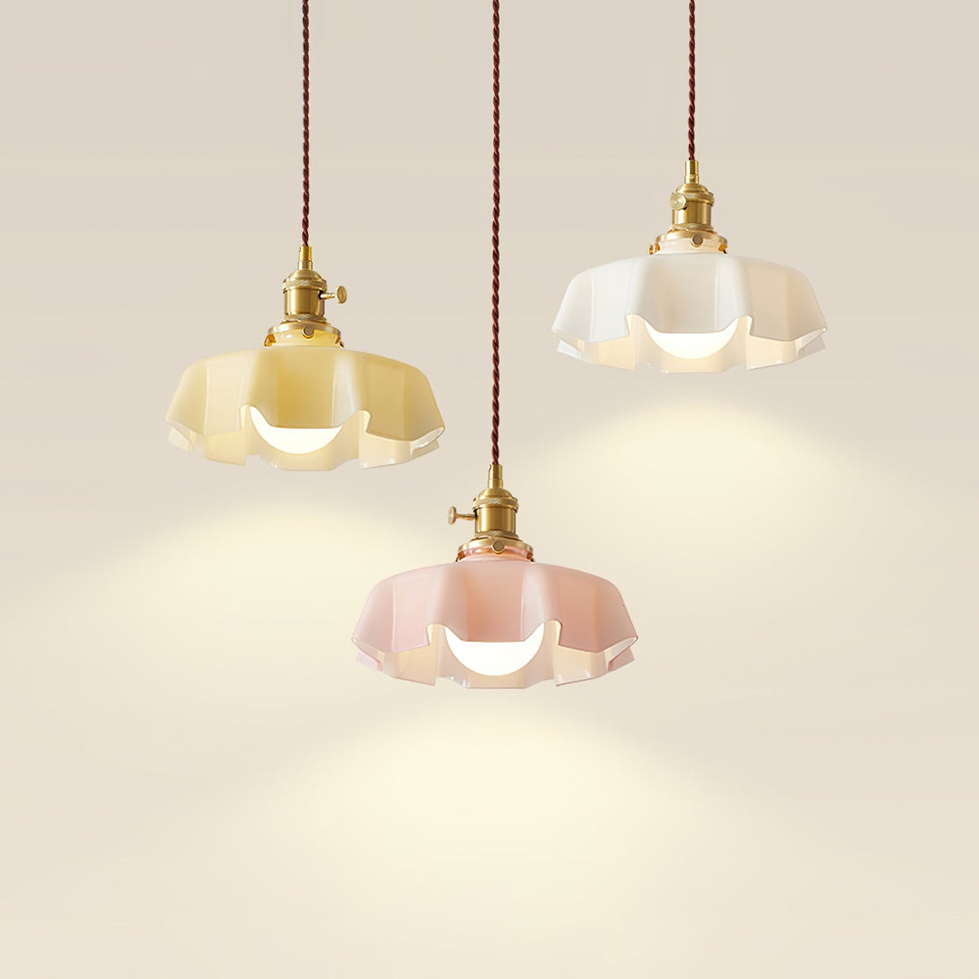 Fransk Blomma Pendellampa