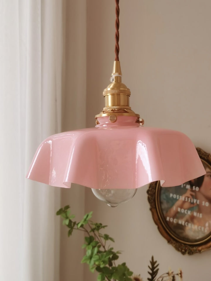 Fransk Blomma Pendellampa