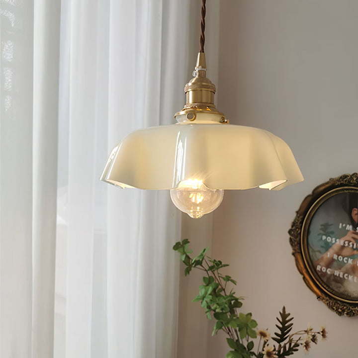 Fransk Blomma Pendellampa