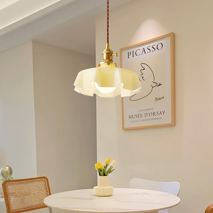 Fransk Blomma Pendellampa