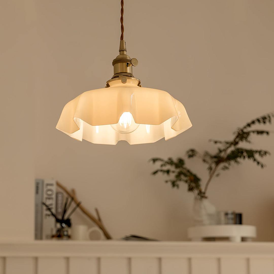 Fransk Blomma Pendant Swag Lampa