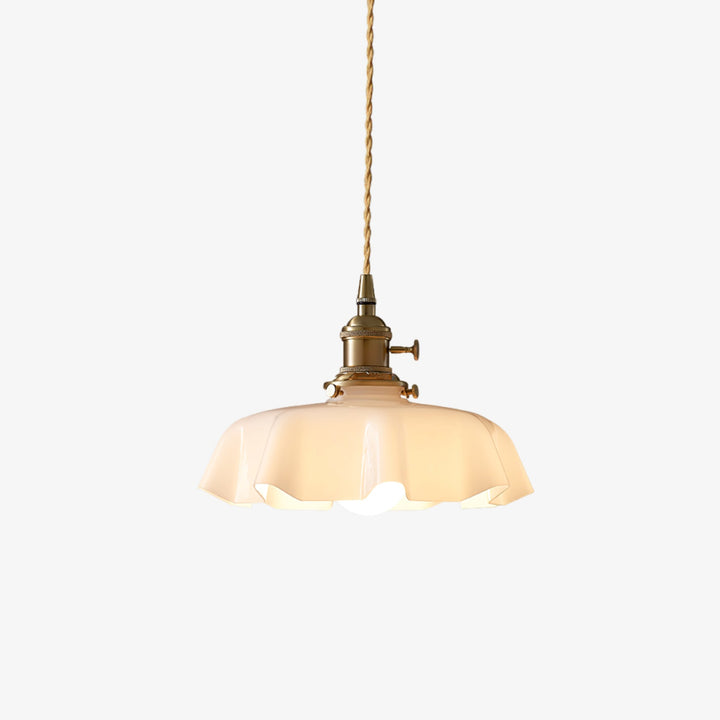 Fransk Blomma Pendant Swag Lampa