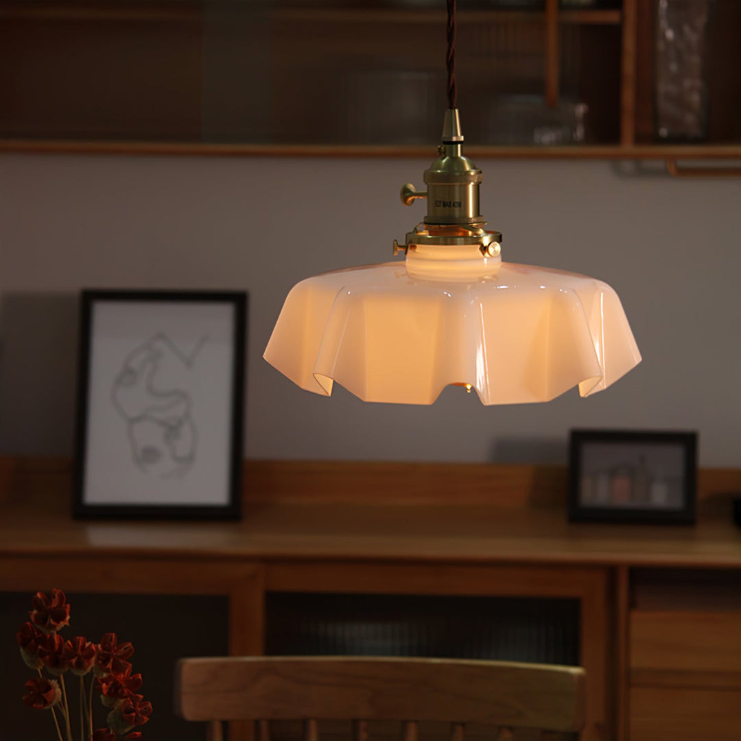 Fransk Blomma Pendant Swag Lampa