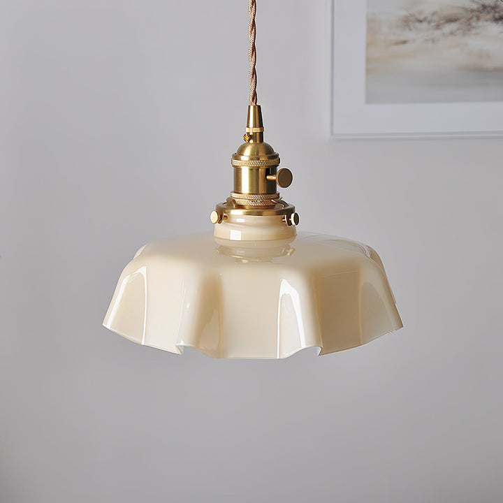 Fransk Blomma Pendant Swag Lampa
