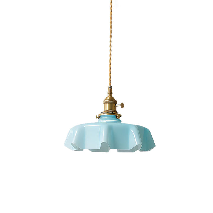 Fransk Blomma Pendant Swag Lampa