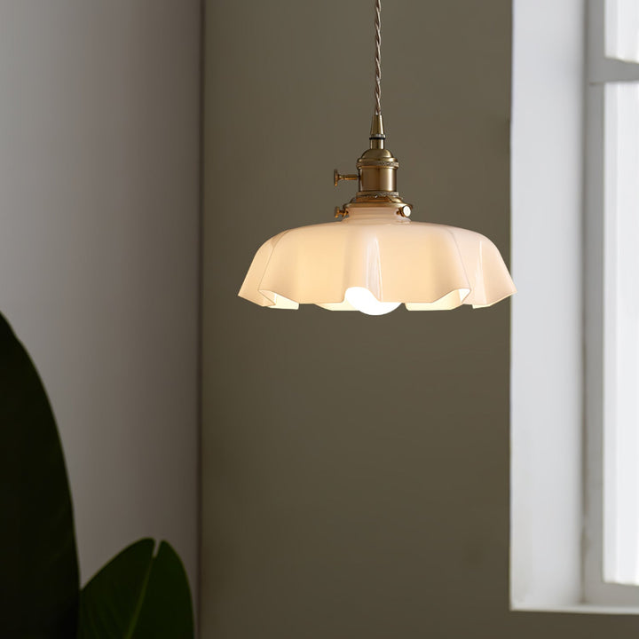 Fransk Blomma Pendant Swag Lampa