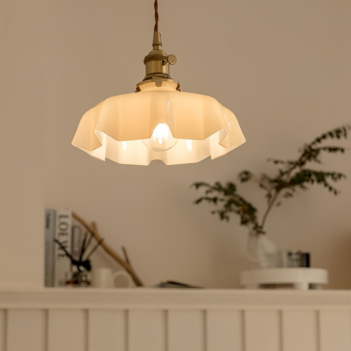 Fransk Blomma Pendant Swag Lampa