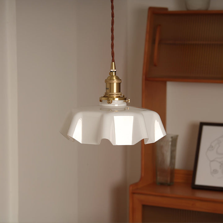Fransk Blomma Pendant Swag Lampa