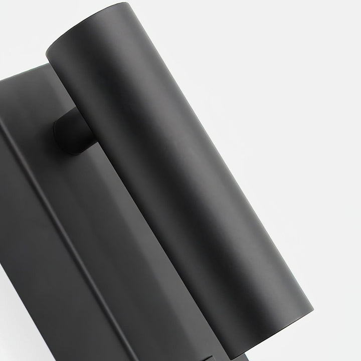 Svart Sängbord USB Vägglampa