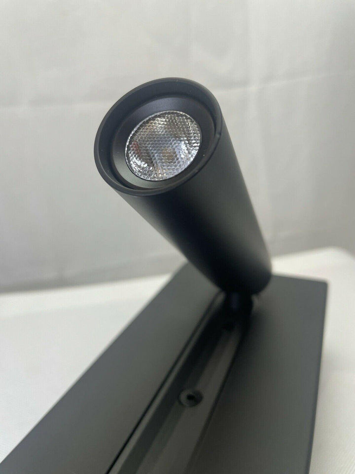 Svart Sängbord USB Vägglampa