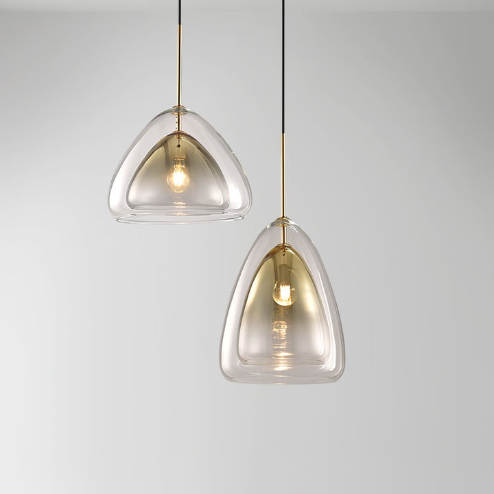 Futuristisk Glas Pendellampa
