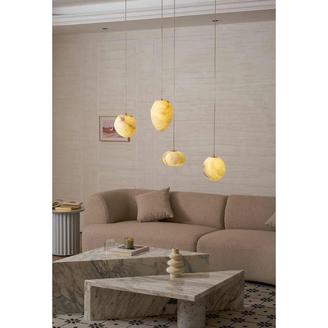 Pebbles Alabaster Pendellampa