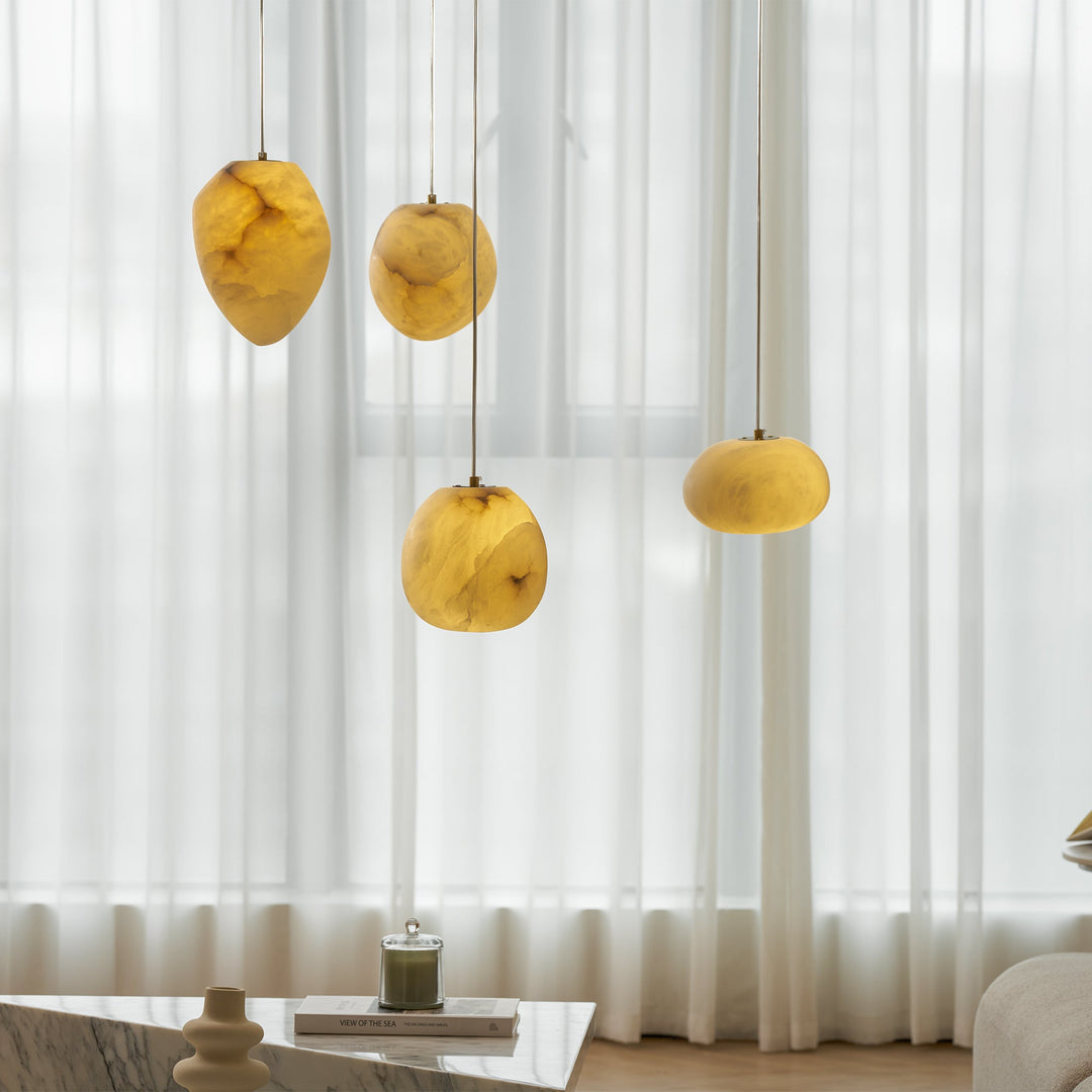 Pebbles Alabaster Pendellampa