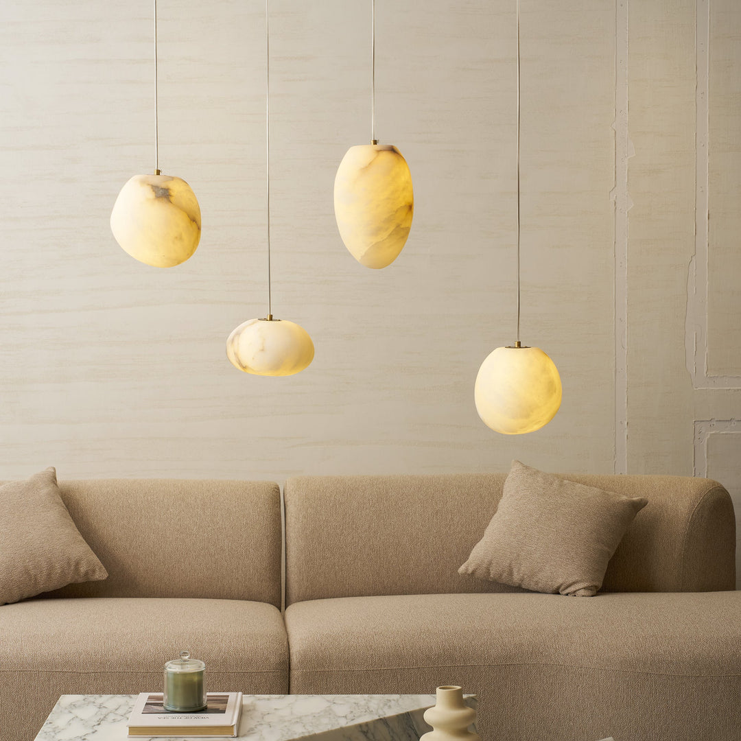 Pebbles Alabaster Pendellampa