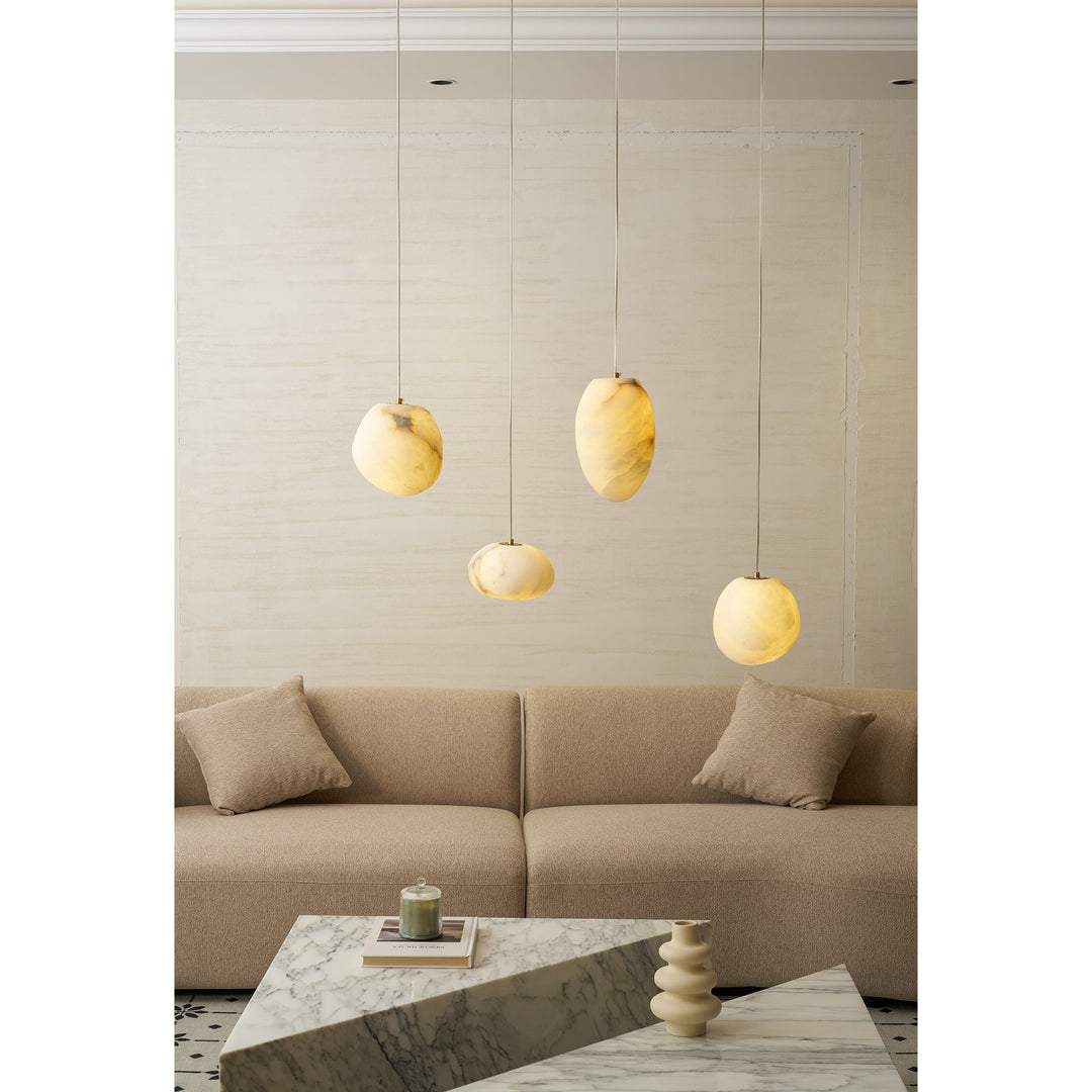 Pebbles Alabaster Pendellampa
