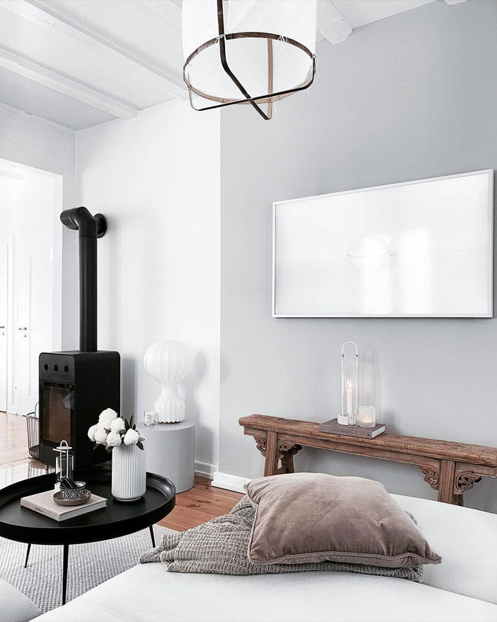 Lampa med bord i form av en varmluftsballong