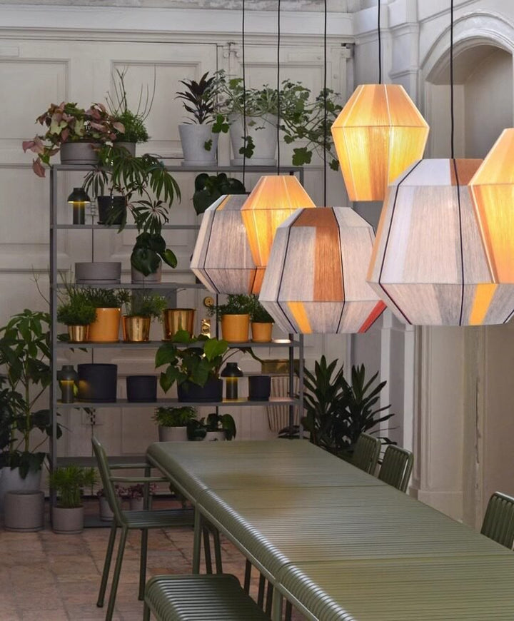 Handvevad lykta hängande lampa