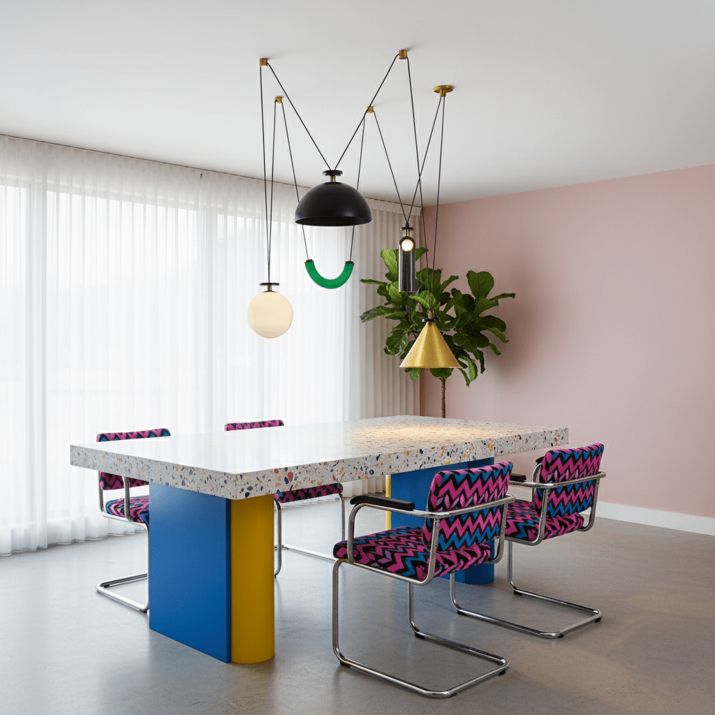 Geometrisk Form Konst Modern Kandelaber