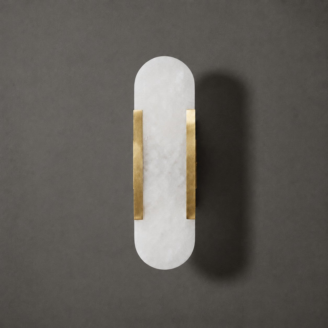Avlång Alabaster Vägglampa