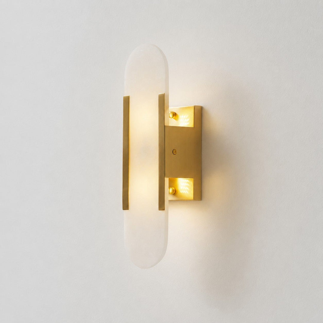 Avlång Alabaster Vägglampa