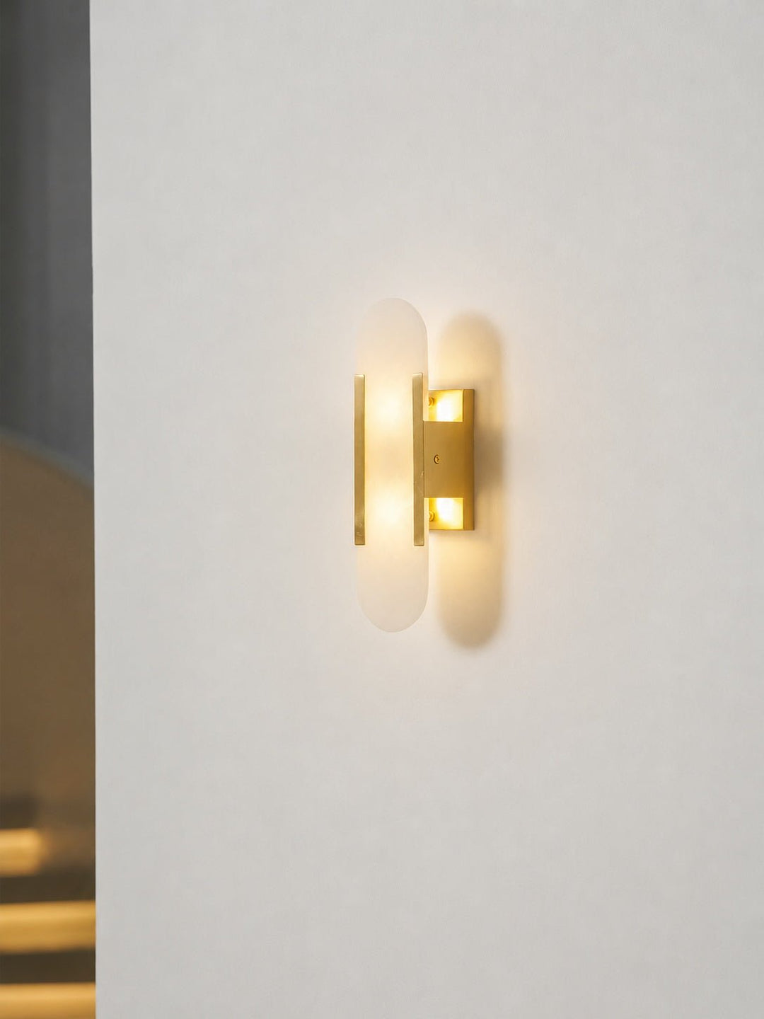 Avlång Alabaster Vägglampa