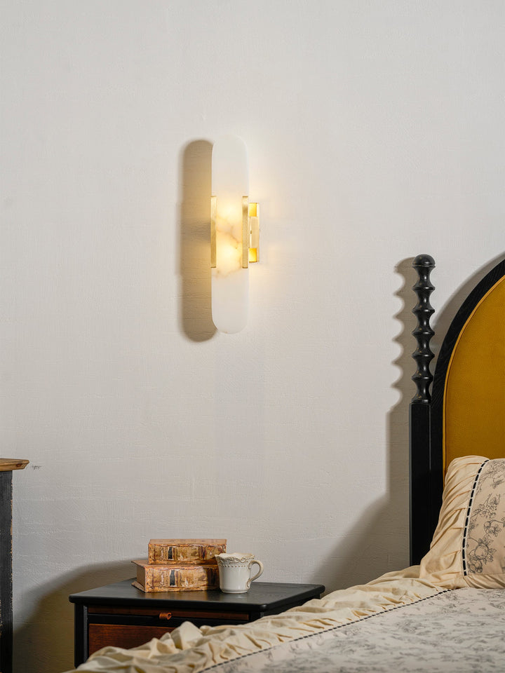 Avlång Alabaster Vägglampa