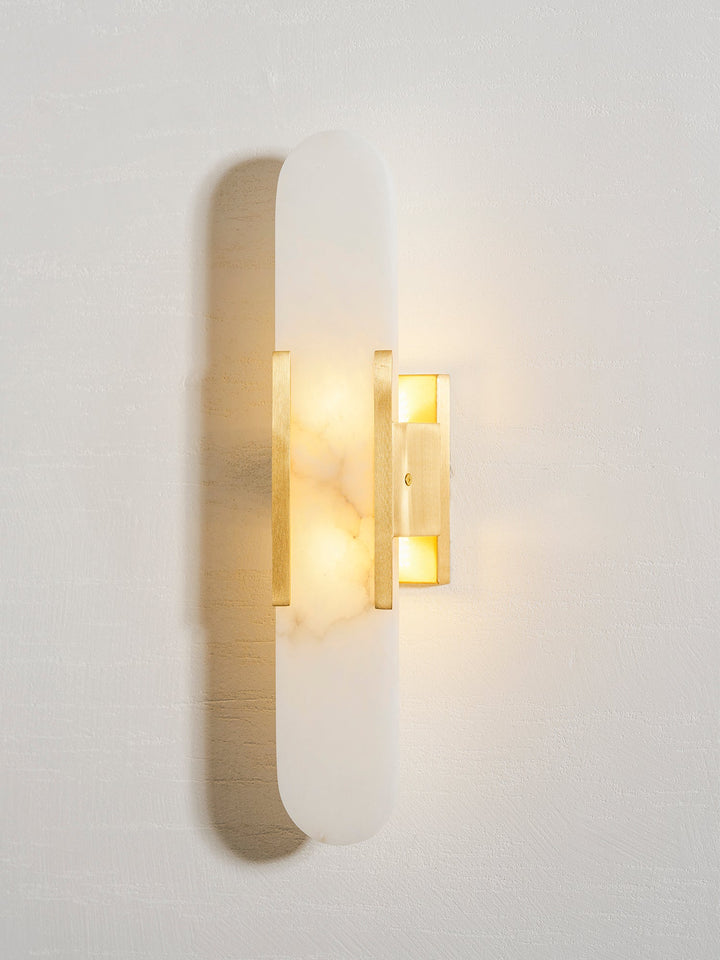 Avlång Alabaster Vägglampa