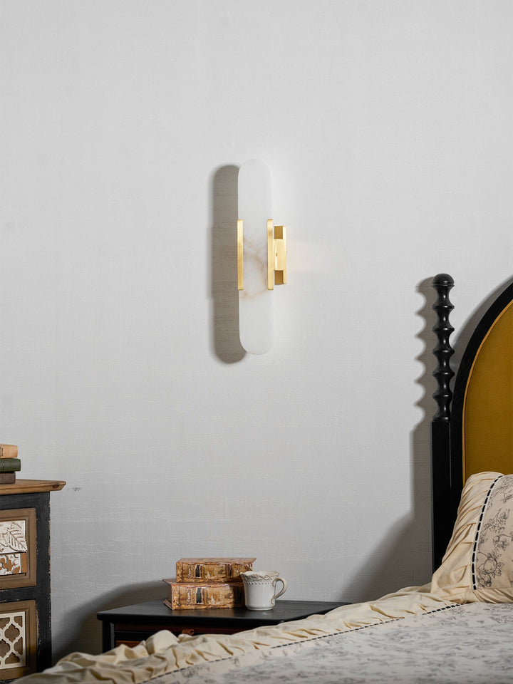 Avlång Alabaster Vägglampa