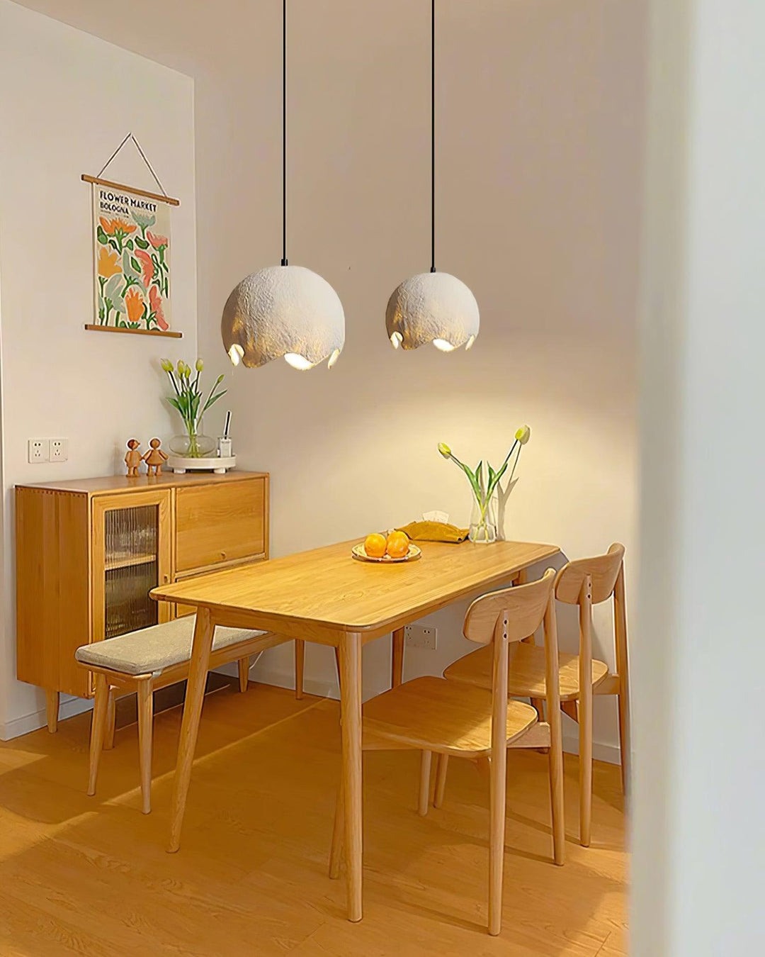 Geometrisk Resin Hängande Lampa