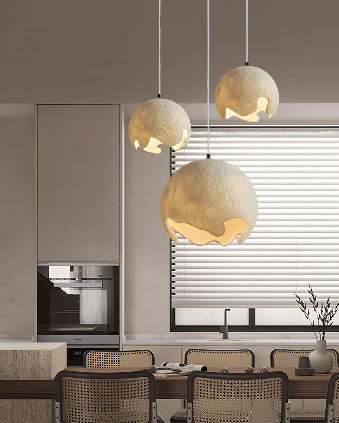 Geometrisk Resin Hängande Lampa
