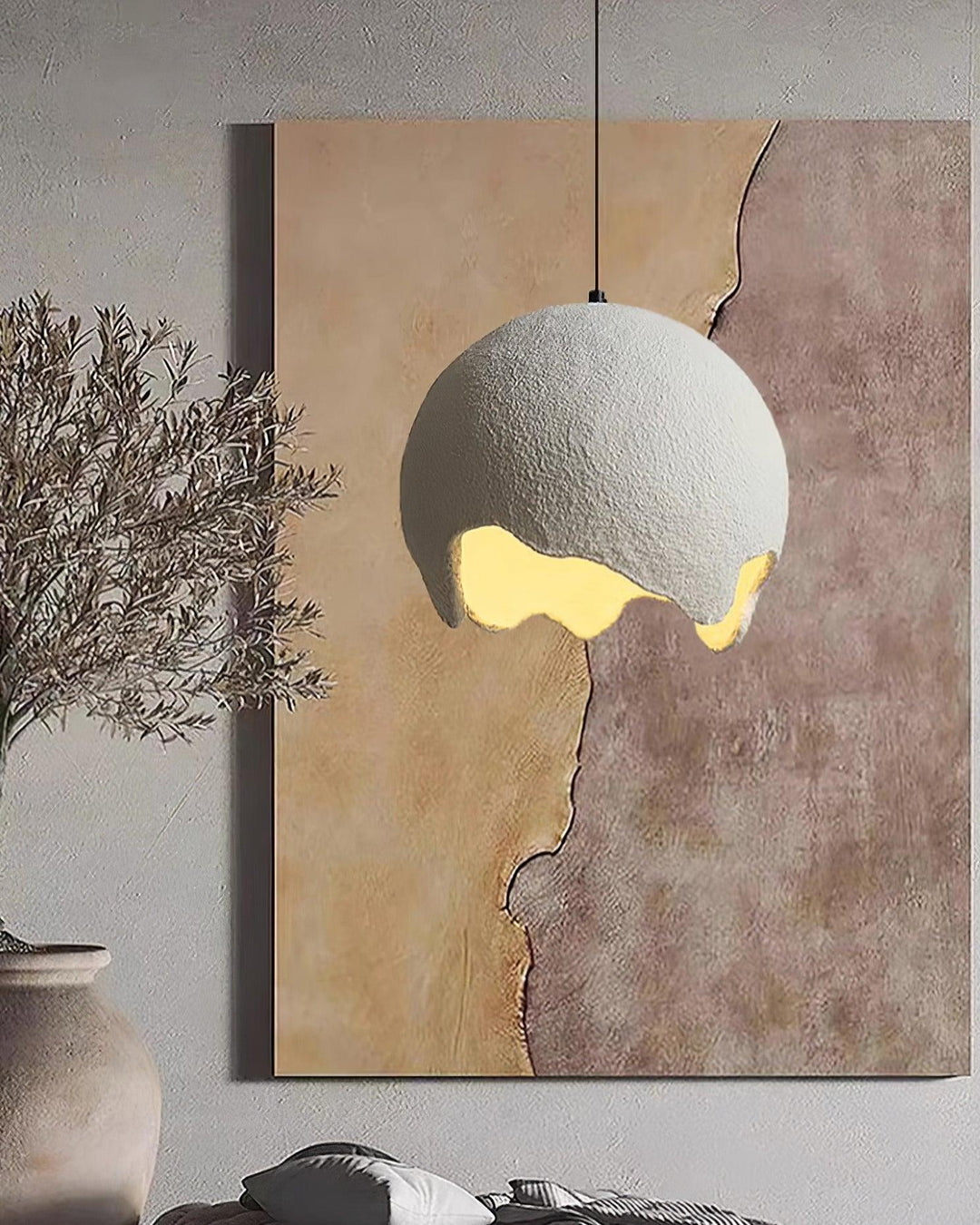 Geometrisk Resin Hängande Lampa
