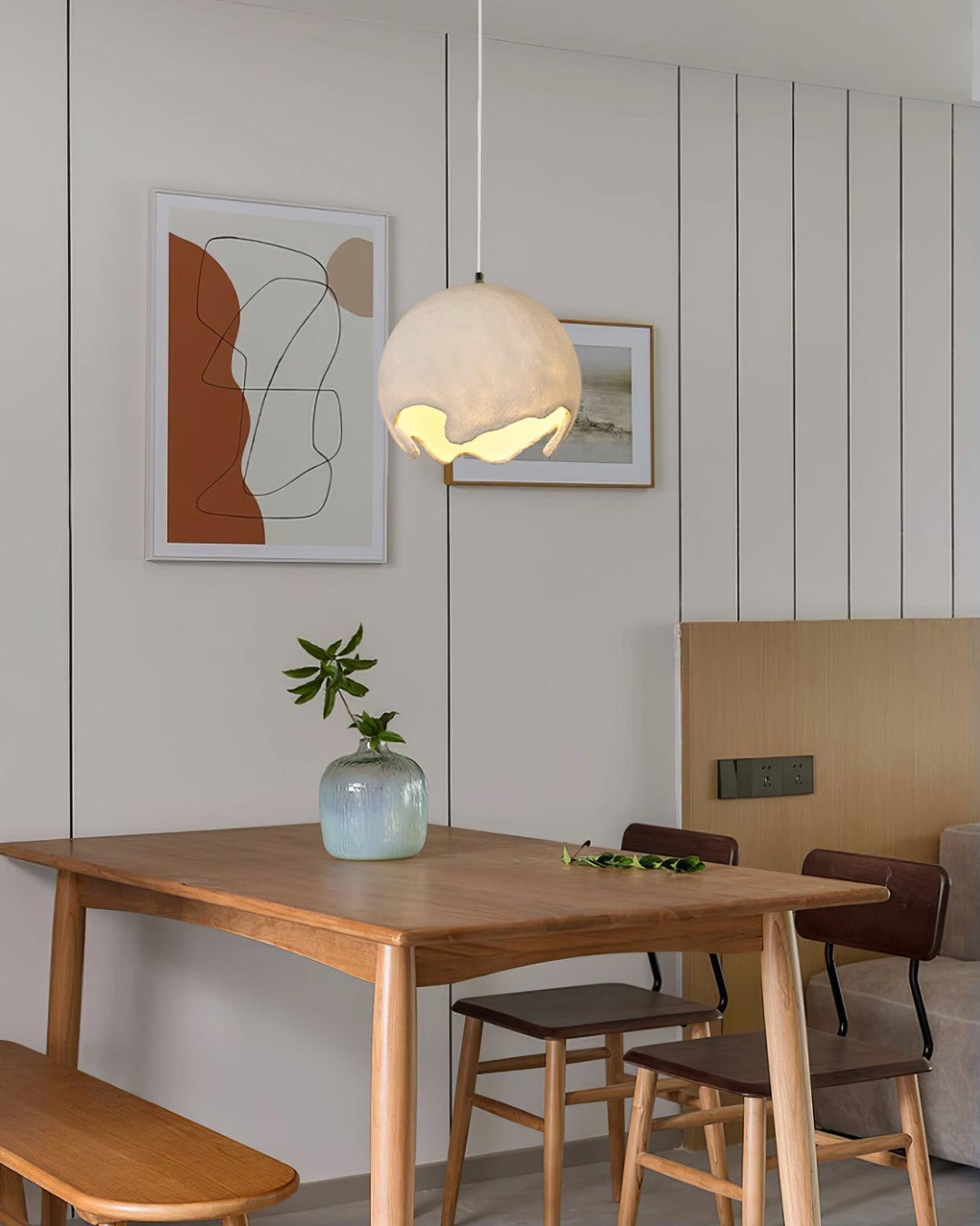 Geometrisk Resin Hängande Lampa