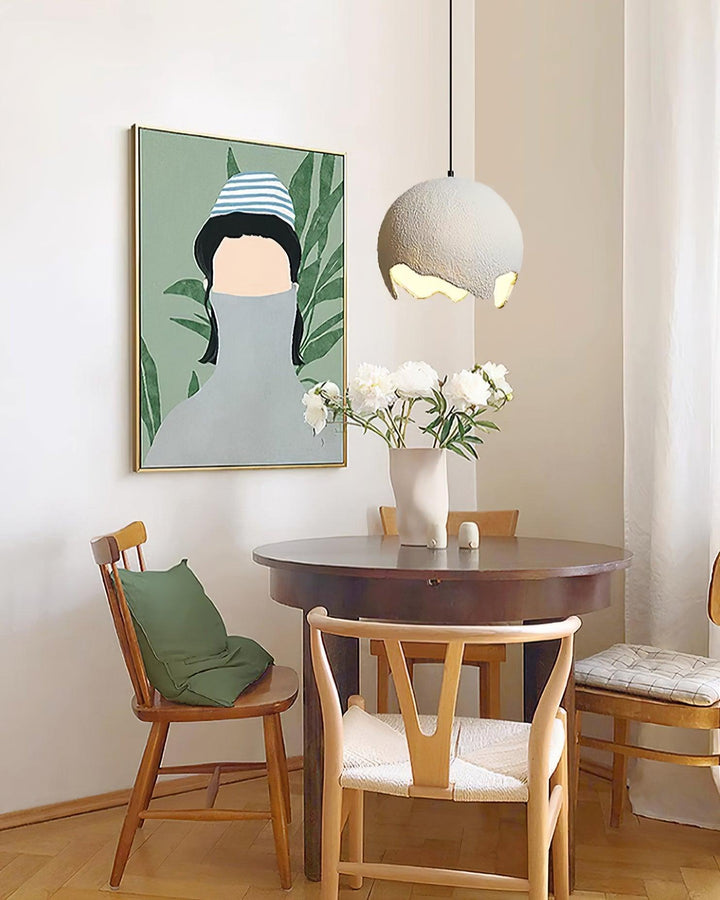 Geometrisk Resin Hängande Lampa