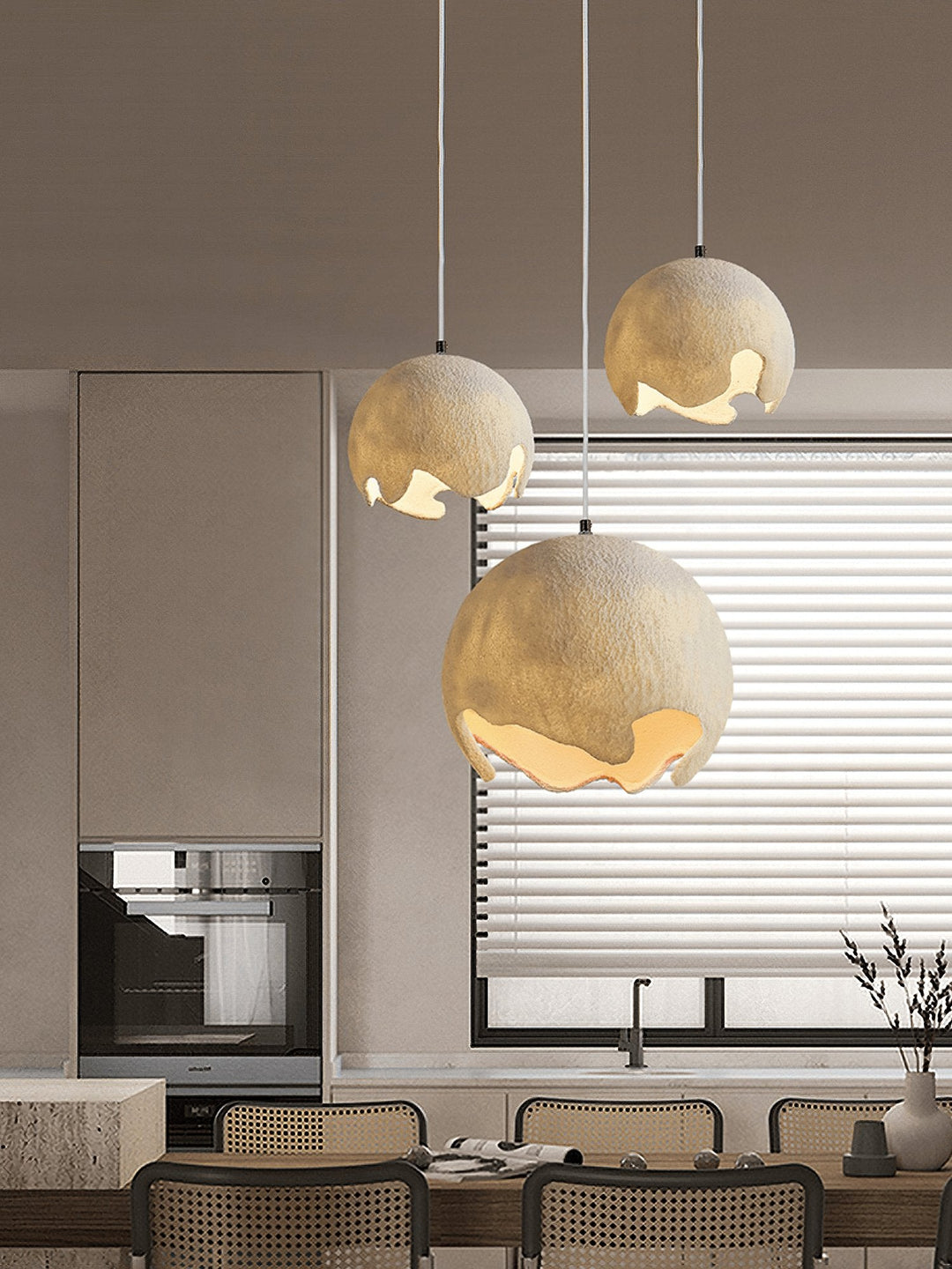 Geometrisk Resin Hängande Lampa