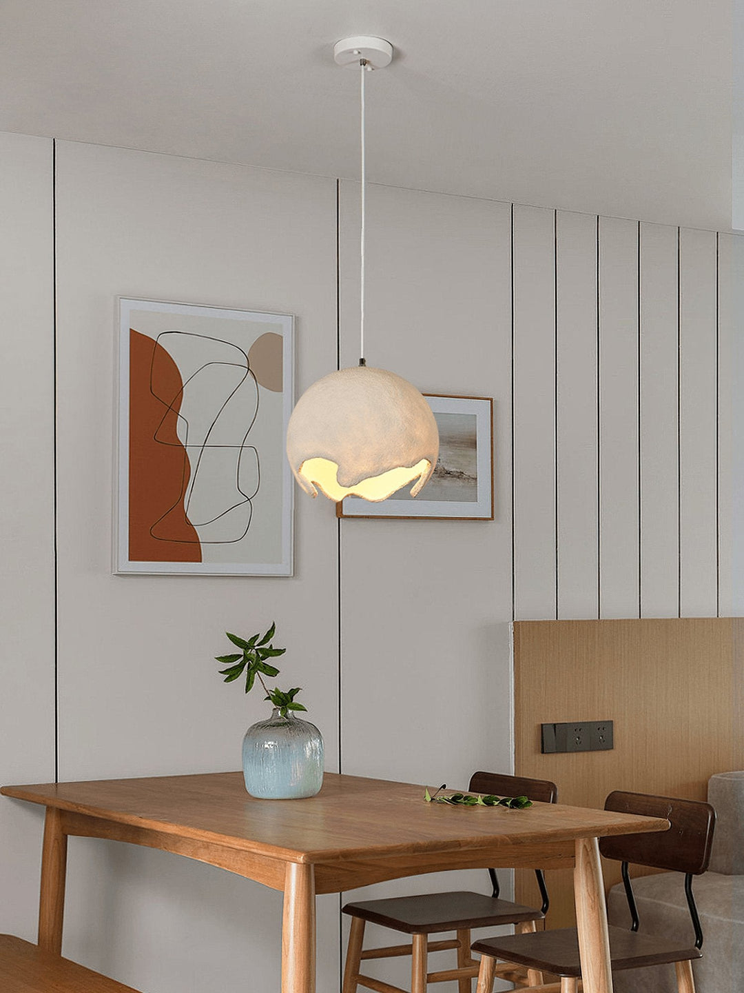 Geometrisk Resin Hängande Lampa