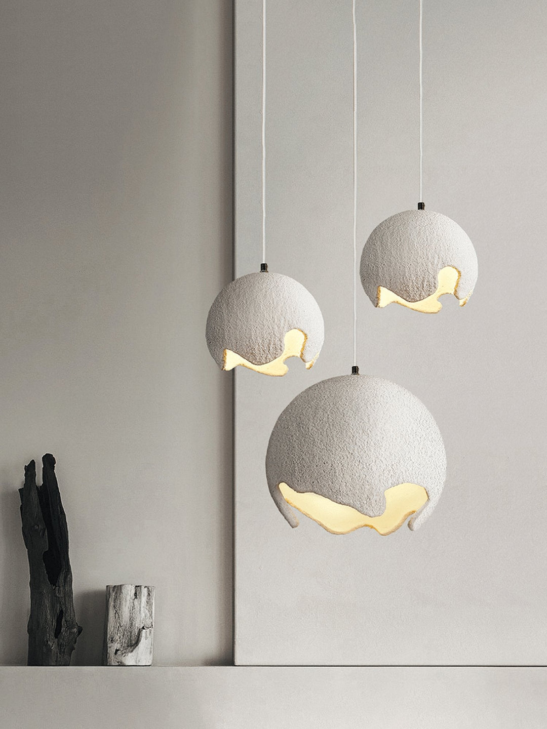 Geometrisk Resin Hängande Lampa