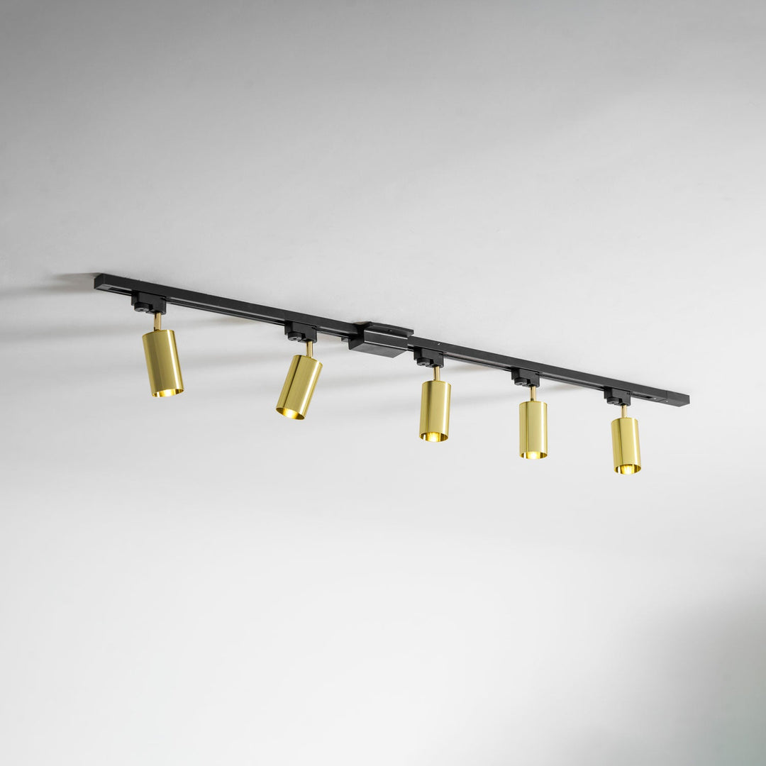 Guldad Railskena Lampa