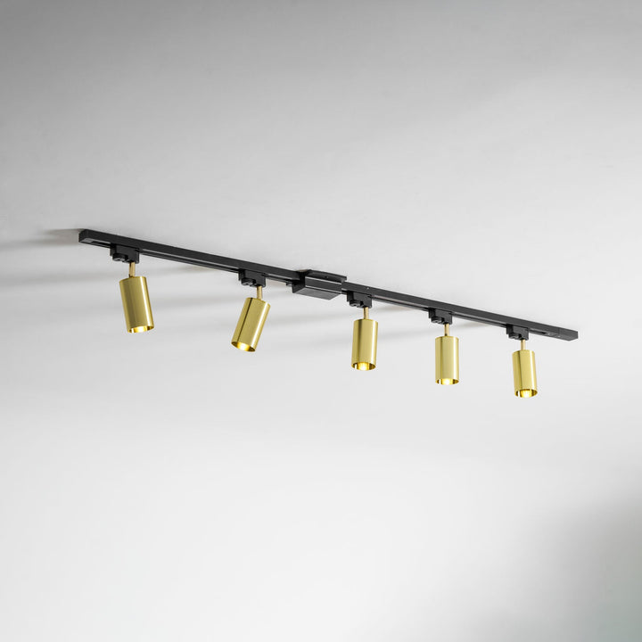Guldad Railskena Lampa
