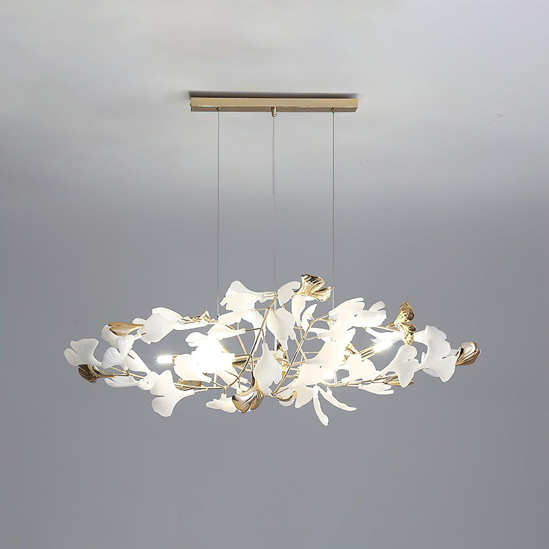 Gingko Bough Rund Kandelaber