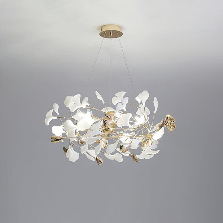 Gingko Bough Rund Kandelaber