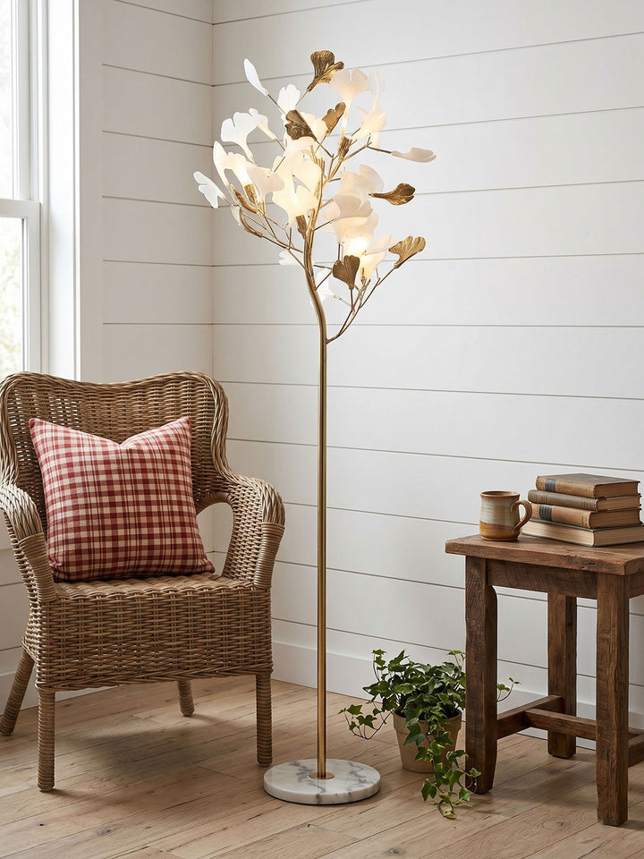 Ginkgo Blad Golvlampa