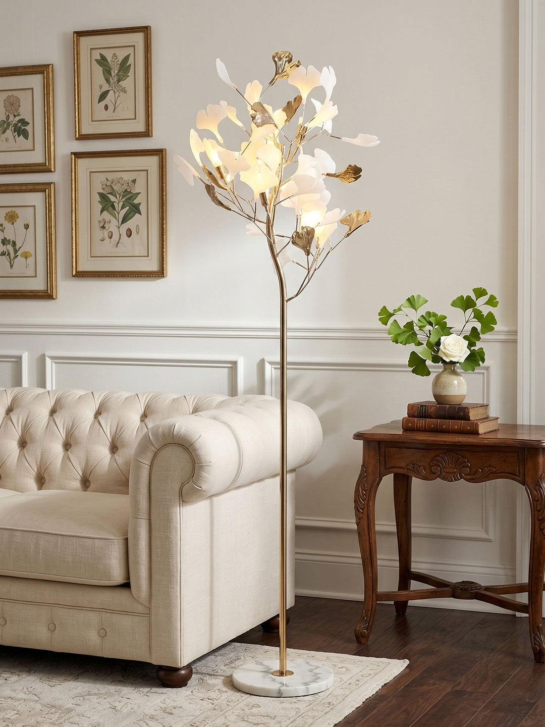 Ginkgo Blad Golvlampa