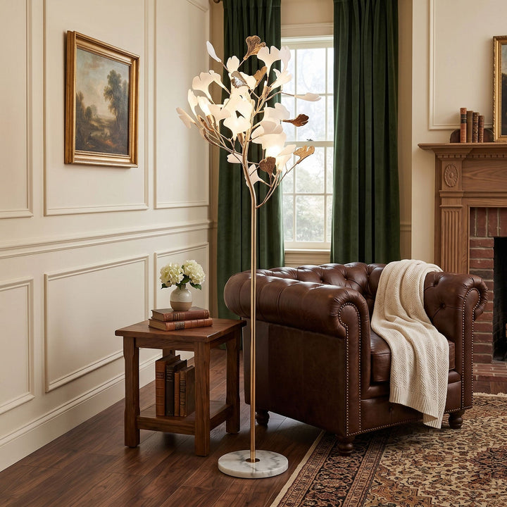 Ginkgo Blad Golvlampa
