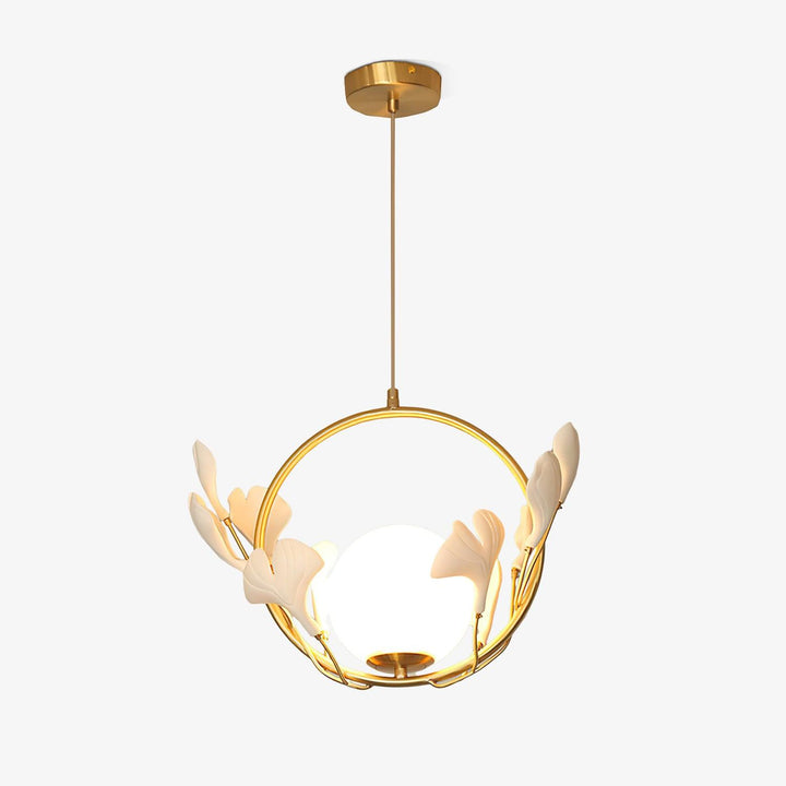 Gingko Halo Glas Pendellampa