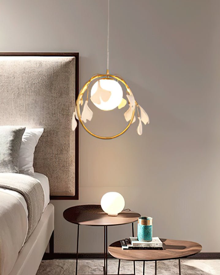 Gingko Halo Glas Pendellampa