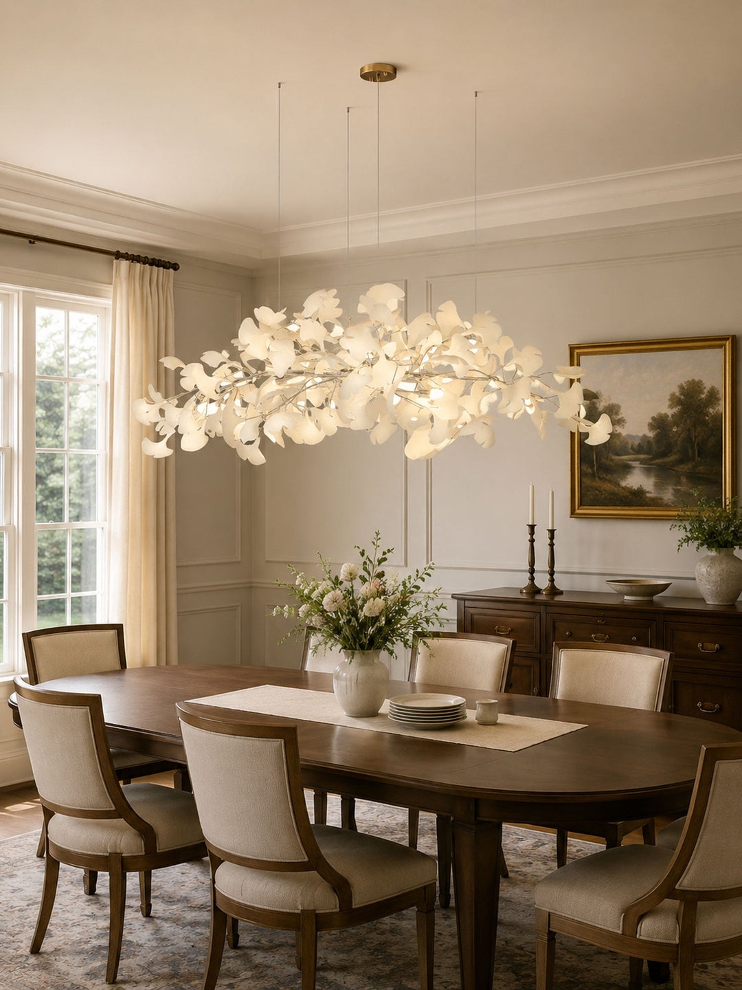Gingko Plume Kandelaber