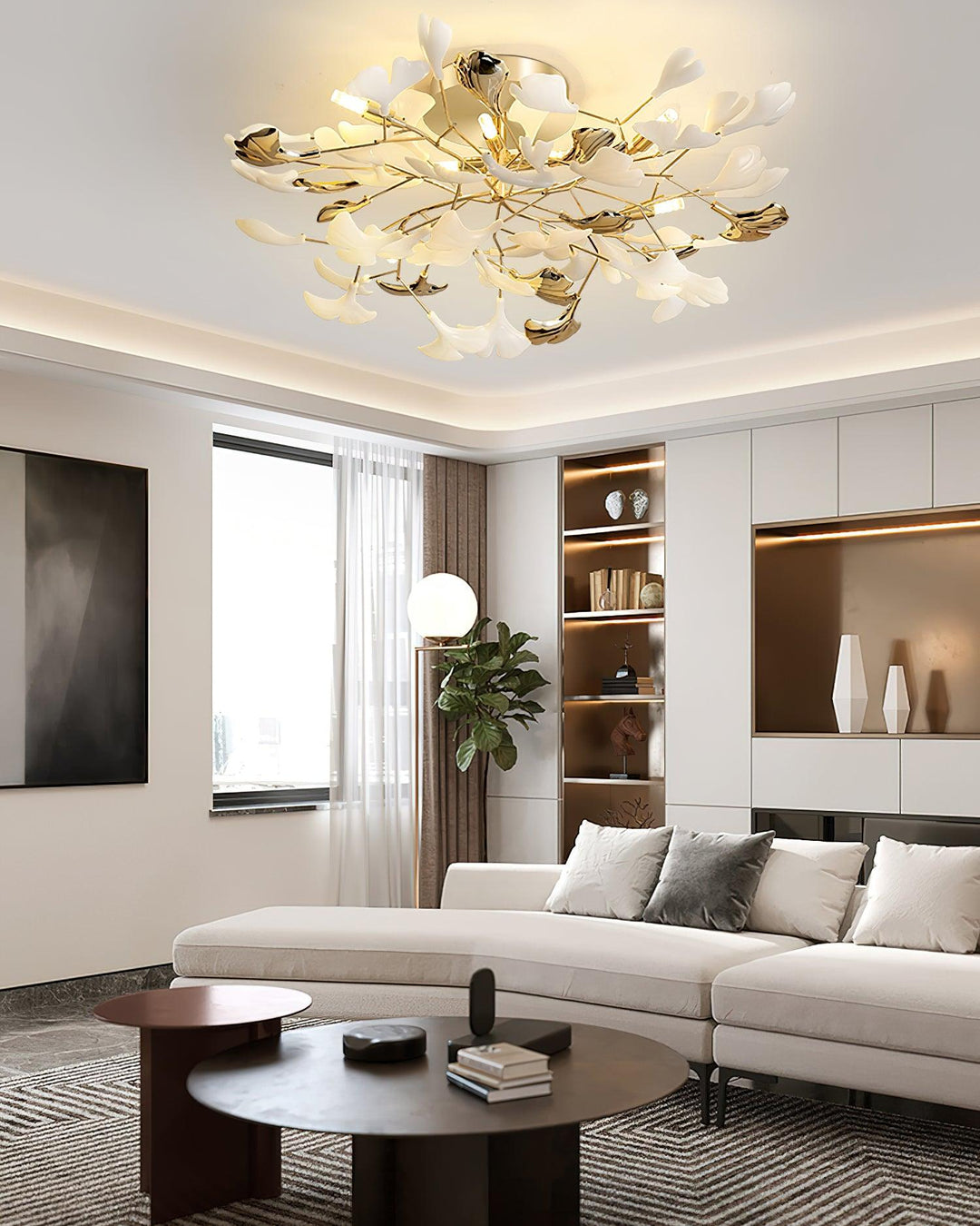 Gingko Flush Taklampa
