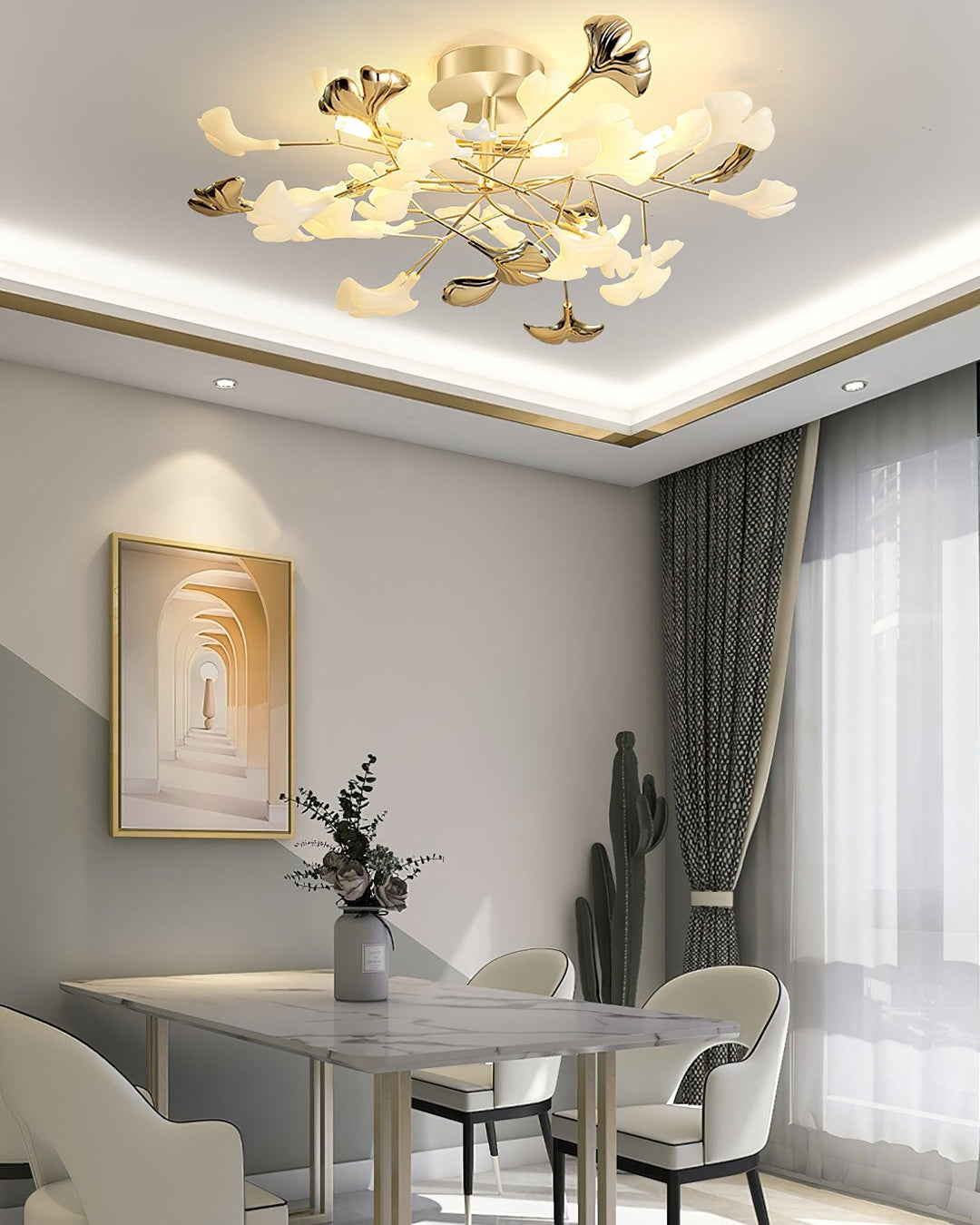 Gingko Flush Taklampa