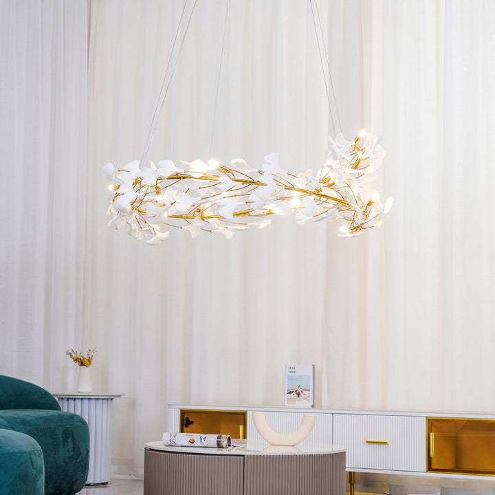 Gingko Halo Kandelaber